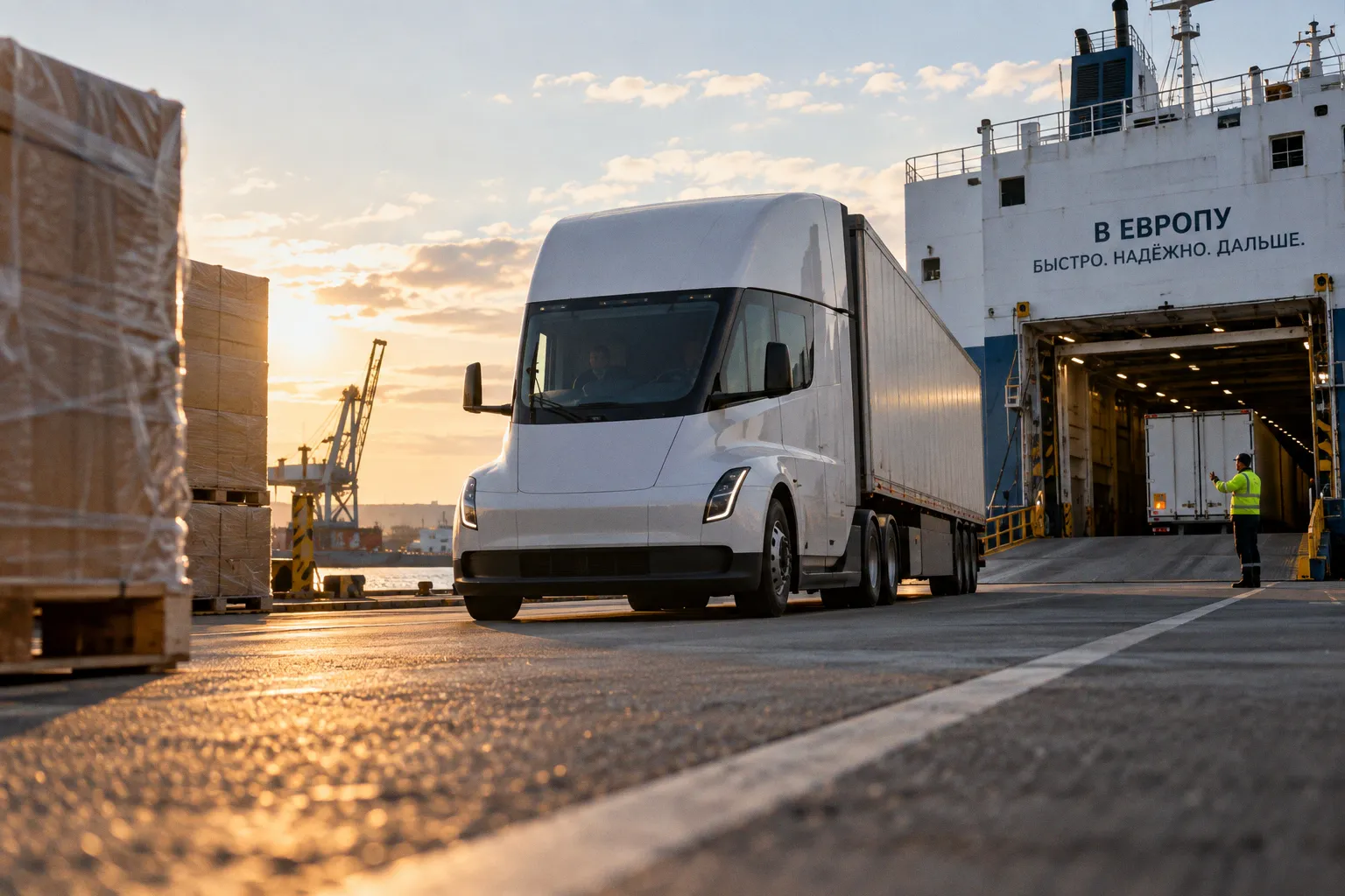 Электрогрузовики Tesla Semi выходят на европейский рынок магистральных перевозок